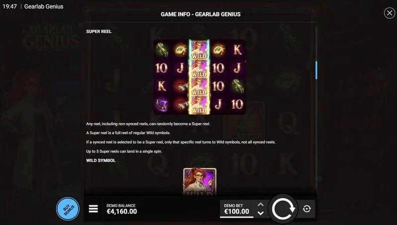 Gearlab Genius - mreža 5x4 s aktivnim množiteljima iznad okomitih stupaca
